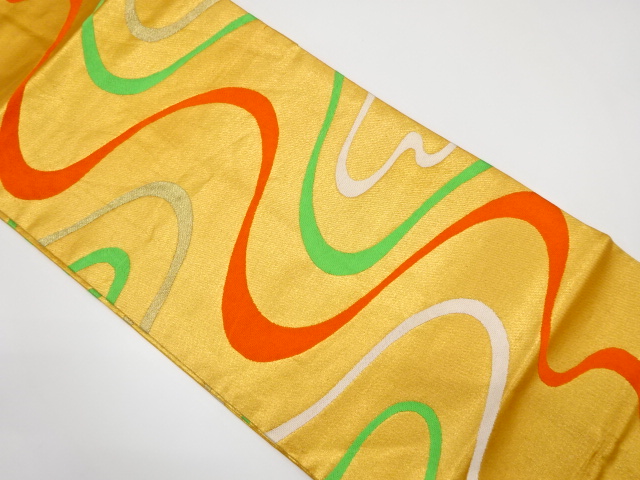 流水模様織り出し名古屋帯